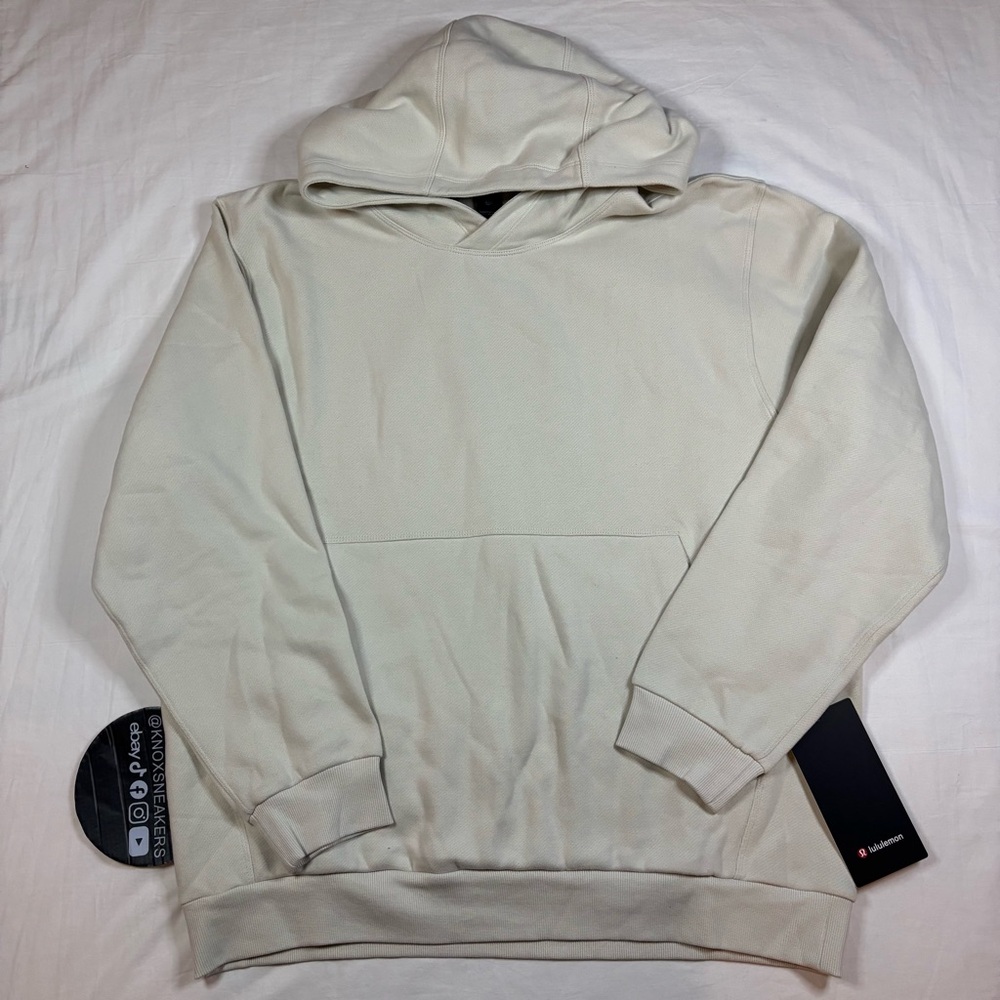 lululemon Steady State Pullover Hoodie BONE Cream Tan Sweatshirt  Men’s Size M